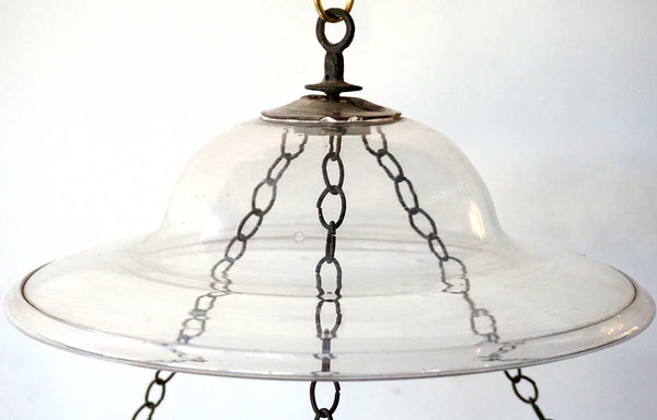 Large English Regency Style Glass Hall Lantern