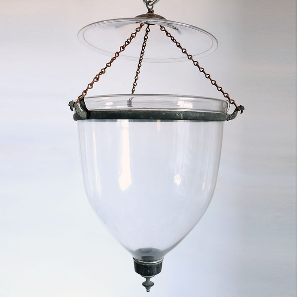 Large English Regency Style Glass Hall Lantern