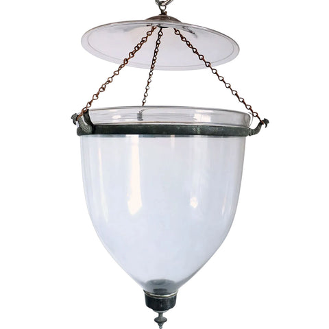 Large English Regency Style Glass Hall Lantern