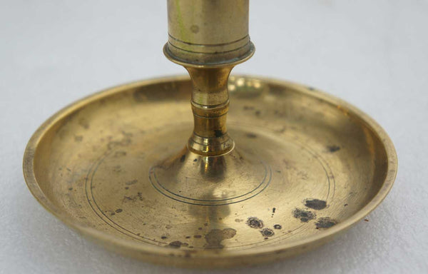 Continental Brass Push-Up Candlestick