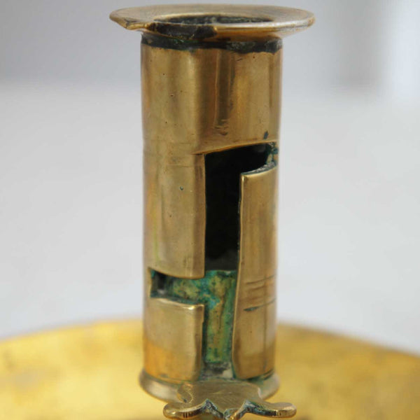 English Georgian Brass Push-Up Chamberstick