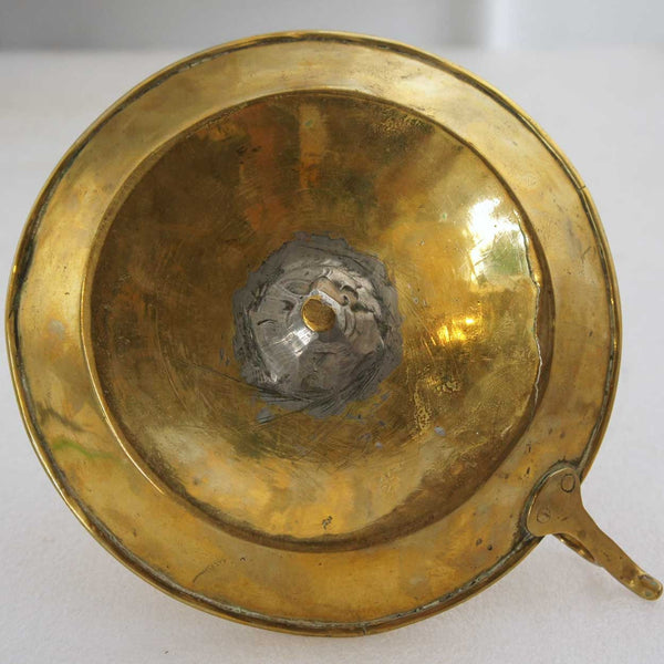 English Georgian Brass Push-Up Chamberstick