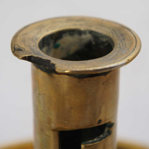 English Georgian Brass Push-Up Chamberstick