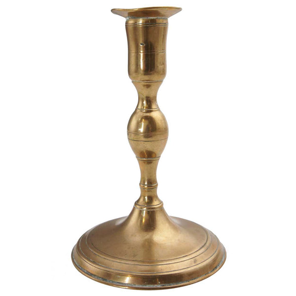 English Georgian Bell Metal Candlestick