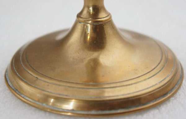 English Georgian Bell Metal Candlestick