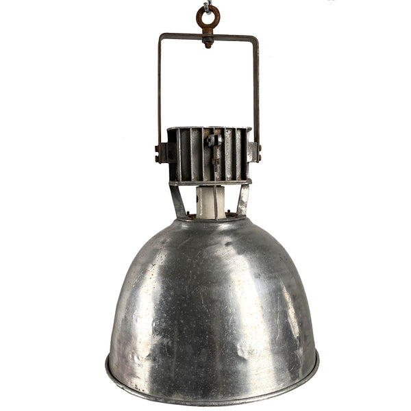 Vintage Industrial Aluminum Dome Shade One-Light Pendant Light