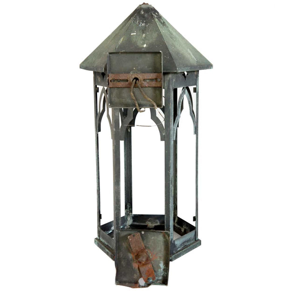 American Gothic Revival Copper Exterior Bracket Sconce