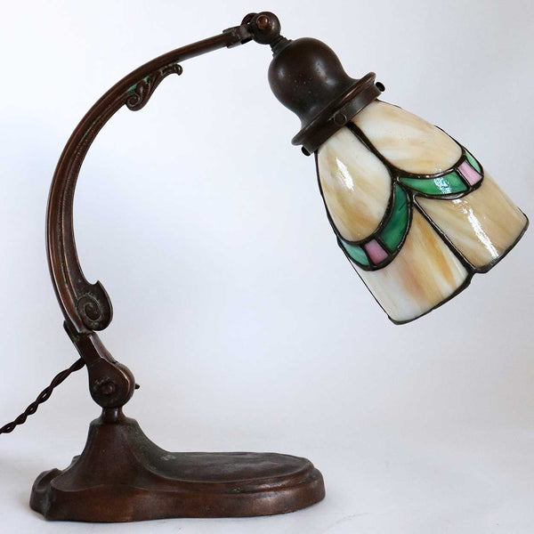 American Handel Brass Adjustable Goose Neck One-Light Table Lamp Base [Rewired]