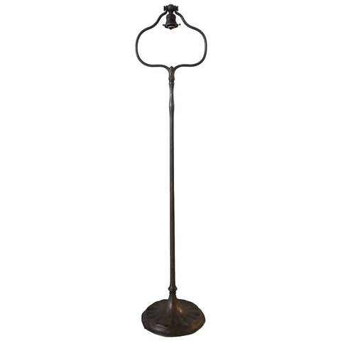 American Tiffany Studios Art Nouveau Bronze Harp 682 Floor Lamp Base