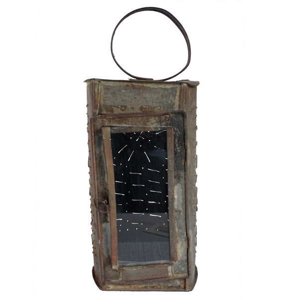 Small American Punched Toleware Lantern