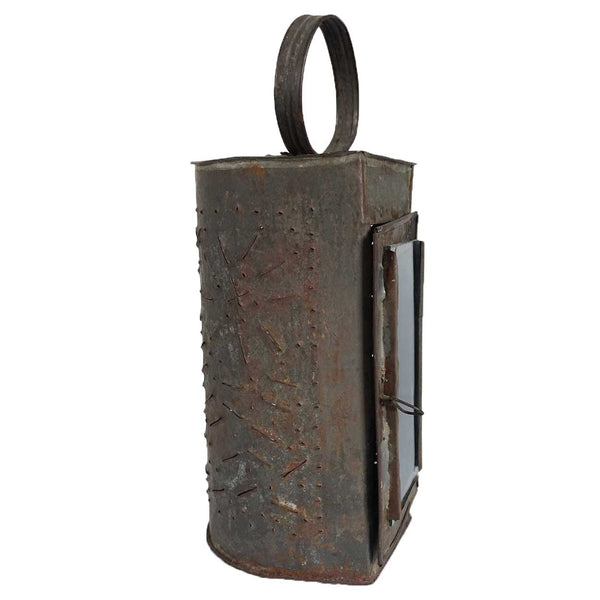 Small American Punched Toleware Lantern