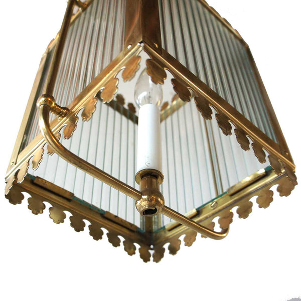 American Victorian Brass Hallway One-Light Hanging Light