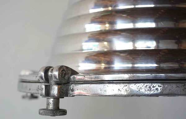 German Wiska Vintage Style Aluminum Ship's Beehive Pendant Light (3 available)