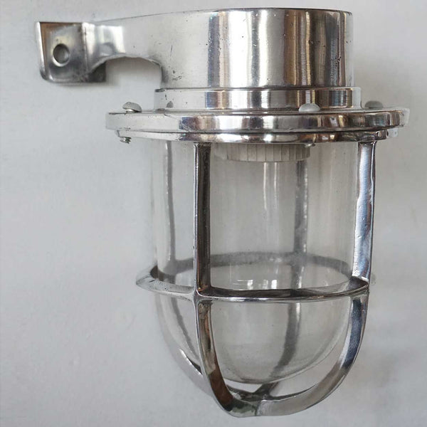 Vintage Style Industrial Aluminum Wall Bracket Caged Sconce Ship Light (15 available)