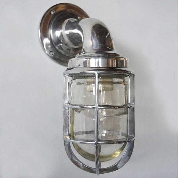 Vintage Style Industrial Aluminum Caged Bracket Ship's Wall Sconce Light Fixture (13 available)