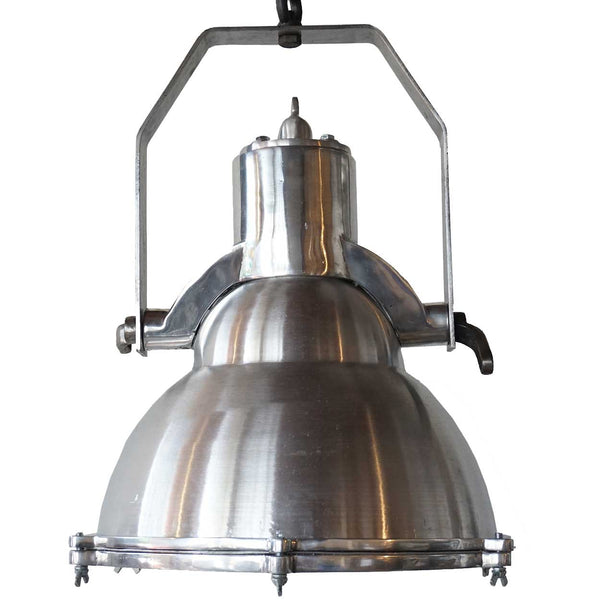Vintage Style Industrial Aluminum Domed Ship Cargo Hanging Pendant Light