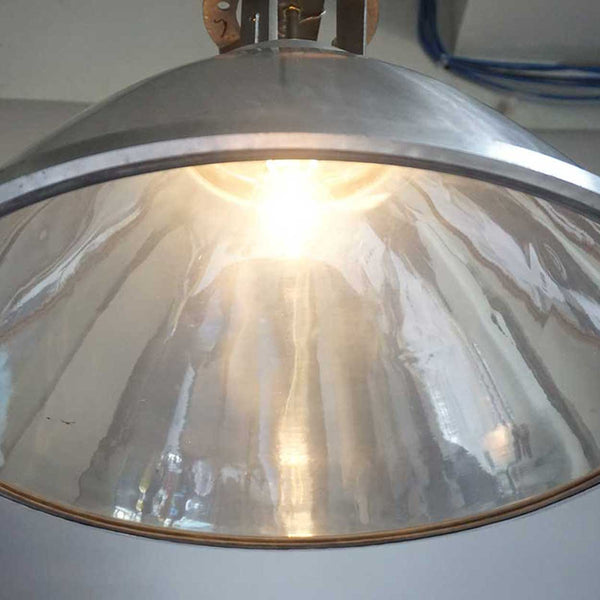 Vintage Industrial Aluminum Shade Hanging Pendant Light