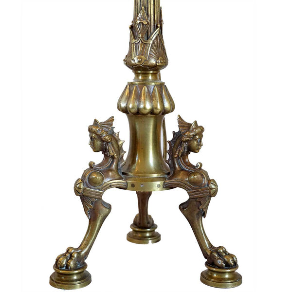 French Etruscan Revival Gilt Bronze One-Light Table Lamp