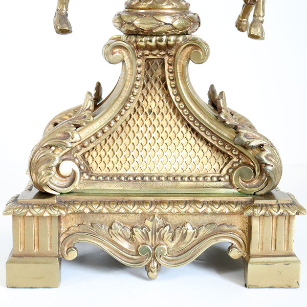 French Napoleon III Gilt Bronze Six-Arm Candelabrum
