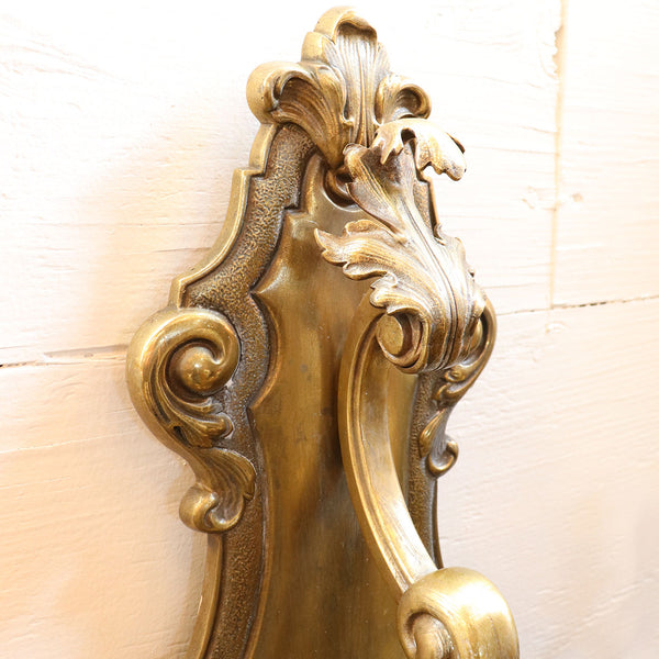 French Baroque Revival Bronze Two-Light Wall Sconce Light