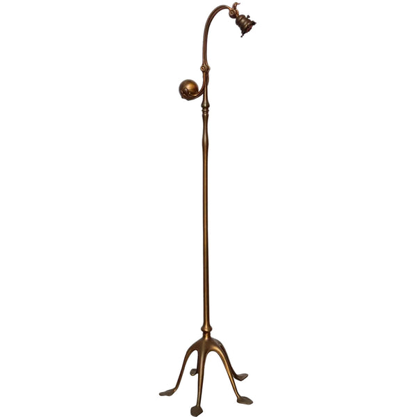 American Tiffany Studios Bronze Dore Counterbalance One-Light 468 Floor Lamp