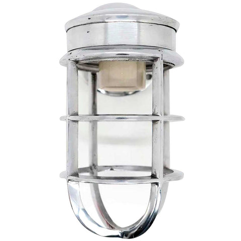 Vintage Style Industrial Aluminum Cage Bracket Wall Sconce Ship's Light Fixture