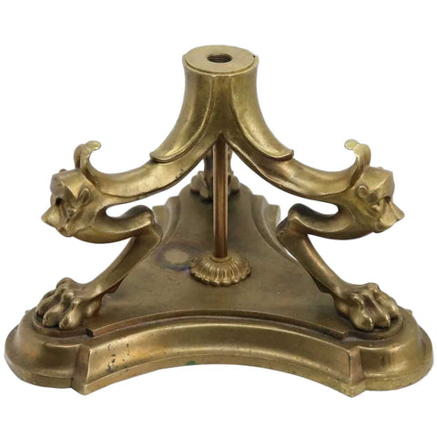 American Pompeiian Style Gilt Bronze Table / Floor Lamp Base