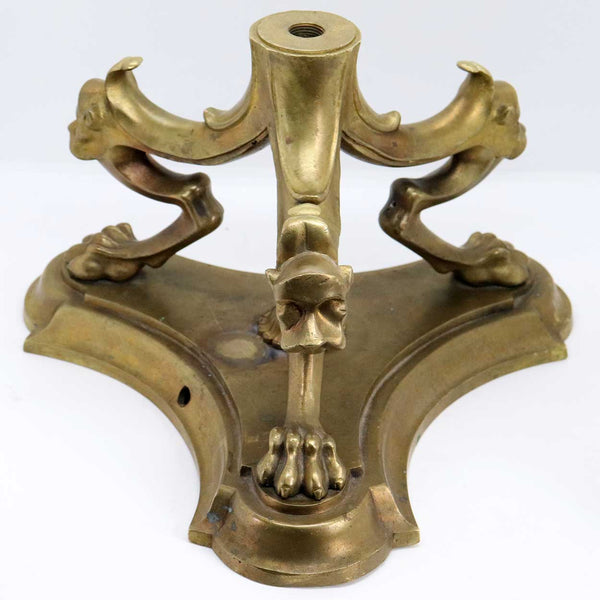 American Pompeiian Style Gilt Bronze Table / Floor Lamp Base