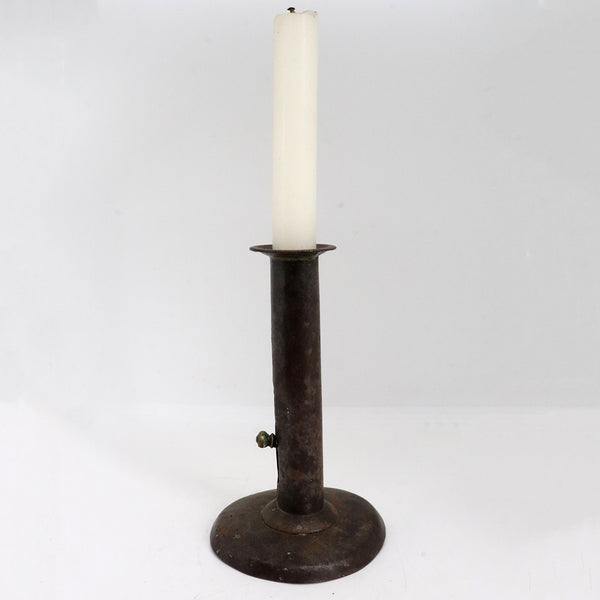 American Primitive Sheet Iron Hogscraper Push-Up Candlestick