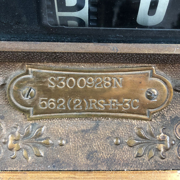 Large Vintage American National Brass and Wood Model 562 Cash Register