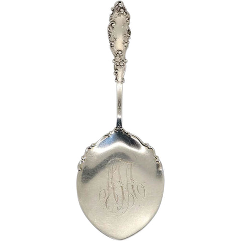 American Gorham Sterling Silver Luxembourg Pattern Waffle Server