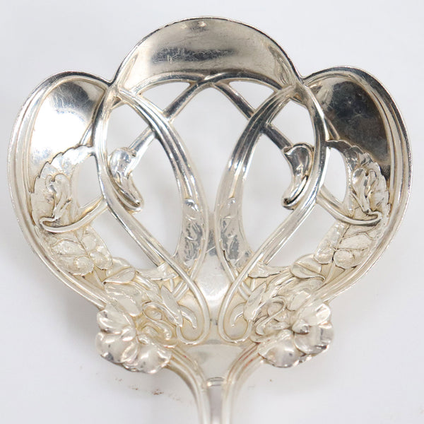 American Art Nouveau R. Wallace & Sons Sterling Silver Violet Pattern Bon Bon Spoon
