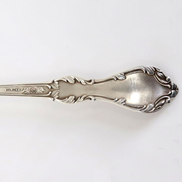 American Baker-Manchester Gilt Sterling Silver Pierced Olive Serving Spoon