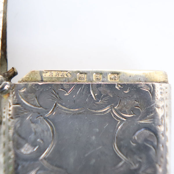 English George V T.H. Hazelwood & Company Sterling Silver Vesta Match Safe Case