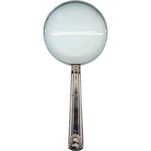 English Edwardian George Hape Sterling Silver Handle Magnifying Glass