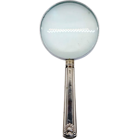 English Edwardian George Hape Sterling Silver Handle Magnifying Glass