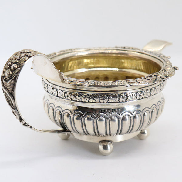 English George III Thomas Wallis & Jonathan Hayne Gilt Sterling Silver Creamer and Open Sugar