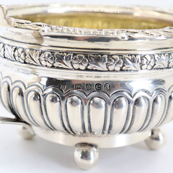 English George III Thomas Wallis & Jonathan Hayne Gilt Sterling Silver Creamer and Open Sugar