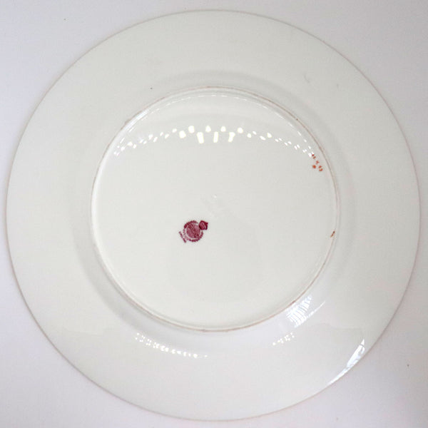 Set of 12 English Minton Porcelain Gilt and Red Dinner K92 Pattern Plates