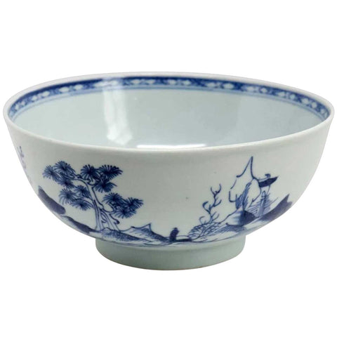 Chinese Export Blue and White Porcelain Nanking Cargo Shipwreck Bowl