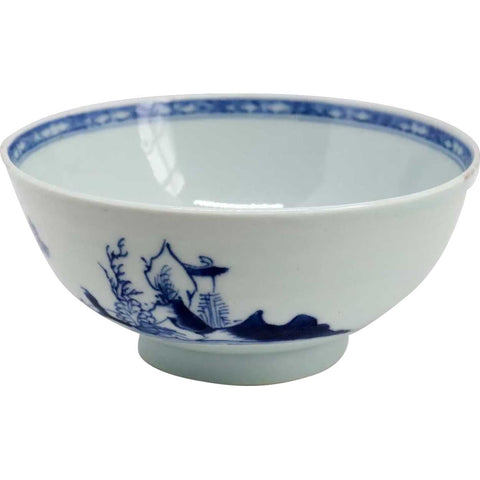 Chinese Export Blue and White Porcelain Nanking Cargo Shipwreck Bowl