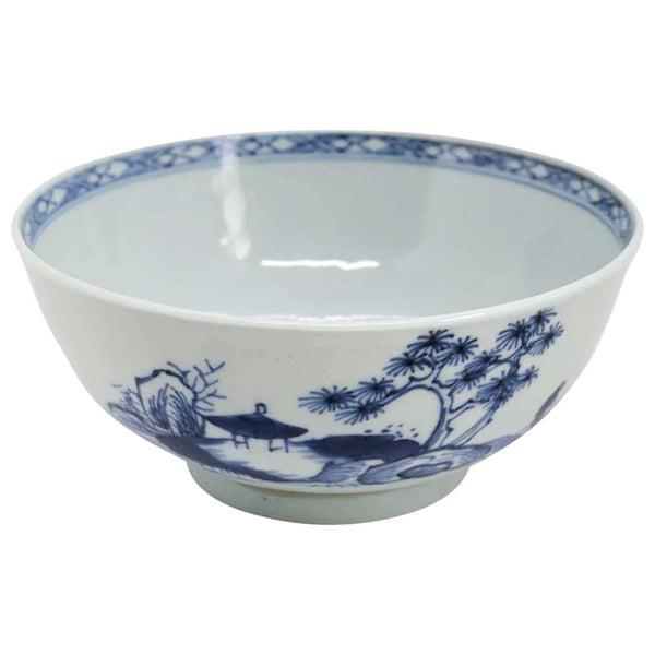 Chinese Export Blue and White Porcelain Nanking Cargo Shipwreck Bowl