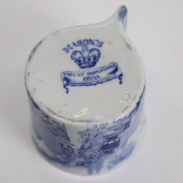 Rare English Mason's Ironstone China Blue and White Transferware Custard / Coffee Cup