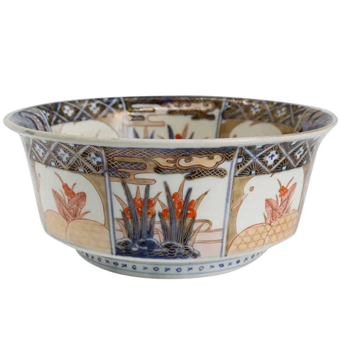 Japanese Late Edo Porcelain Imari Center Bowl