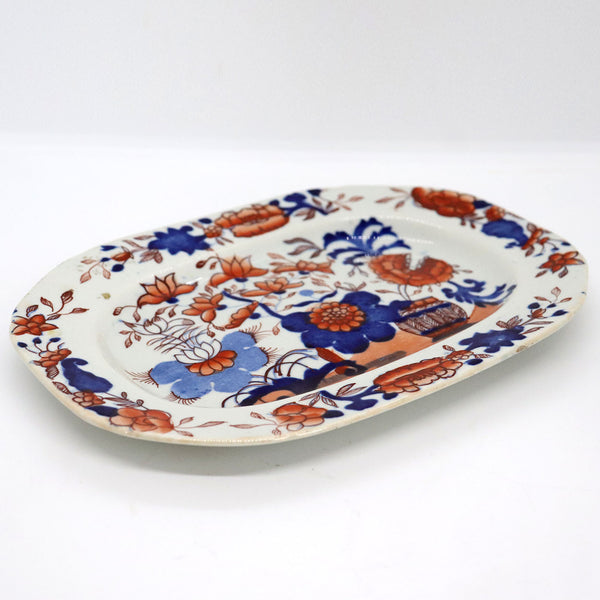 Small English Mason's Ironstone China Imari Palette Platter