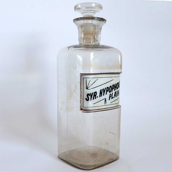 American Victorian Whitall Tatum Glass Label Apothecary Drug Store Bottle