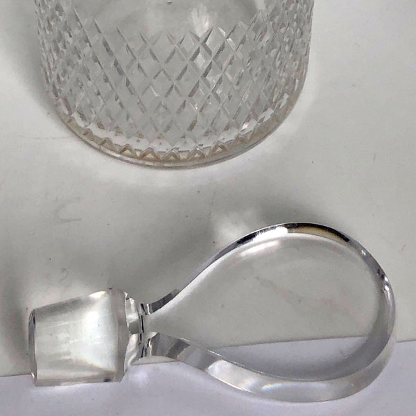 Vintage Swedish Vicke Lindstrand for Kosta Boda Glass Diamant Decanter