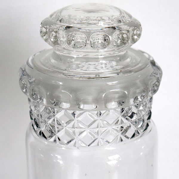 Vintage American Dakota Glass General Store Candy / Apothecary Display Sample Jar