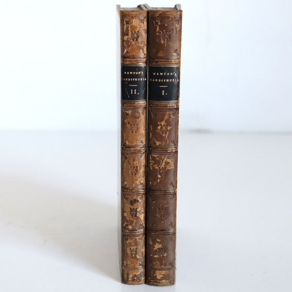 Two Leather Book Volumes: Cardiphonia by Reverend John Newton