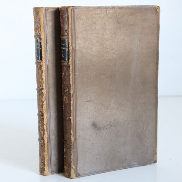 Two Leather Book Volumes: Cardiphonia by Reverend John Newton